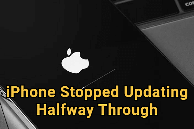 iphone stopped updating halfway through