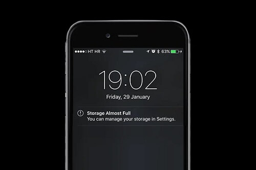 iphone storage full