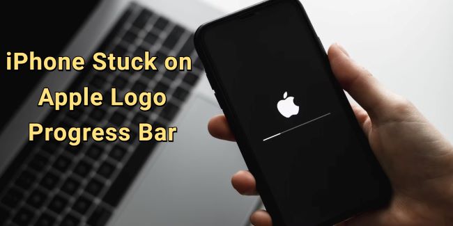 iPhone stuck on Apple logo with progress bar