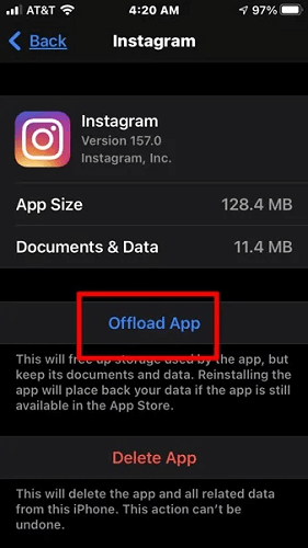offload app