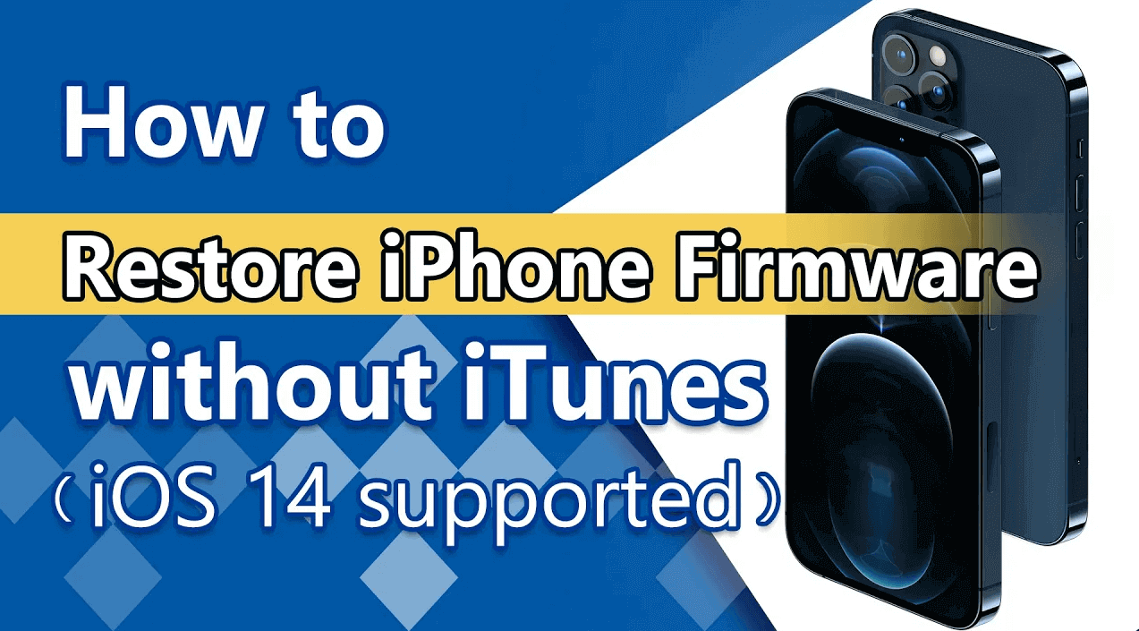 how to restore iPhone firmware without iTunes - fixppo