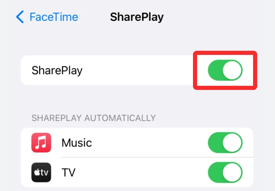 setting shareplay - imyfone fixppo