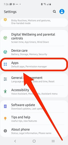 settings apps