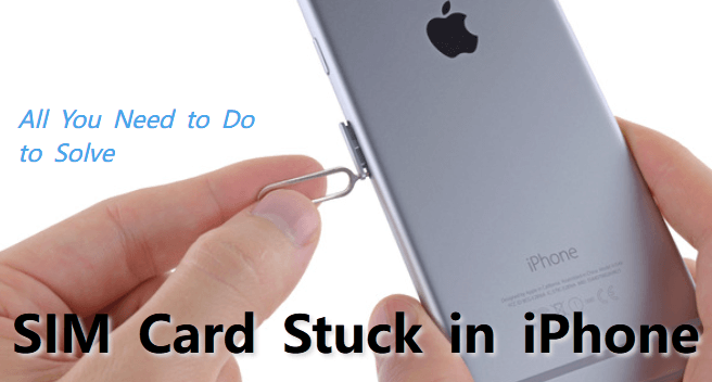 sim card stuck in iphone