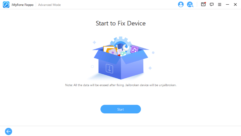 start to fix your device