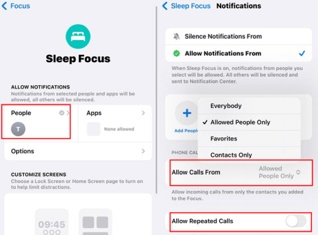 turn off allow repeated calls