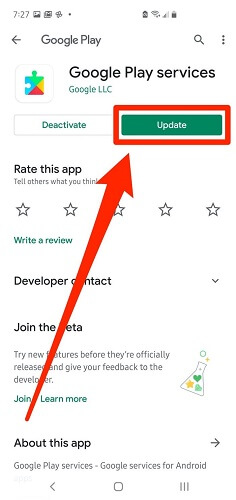 update google play