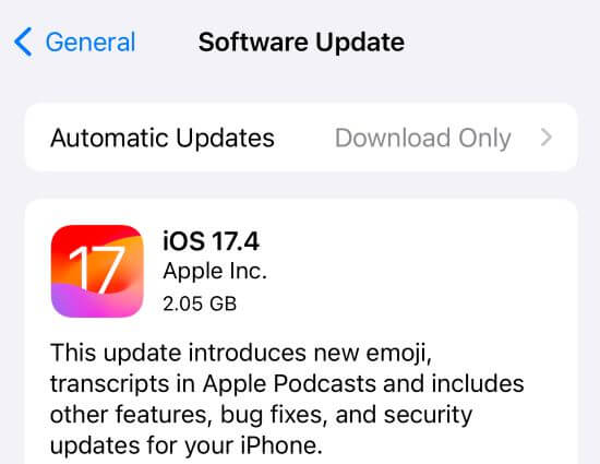 update iOS system to the latest version