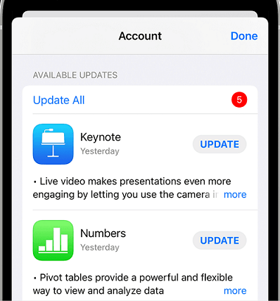 update your apps