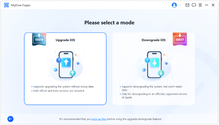 upgrade ios with fixppo