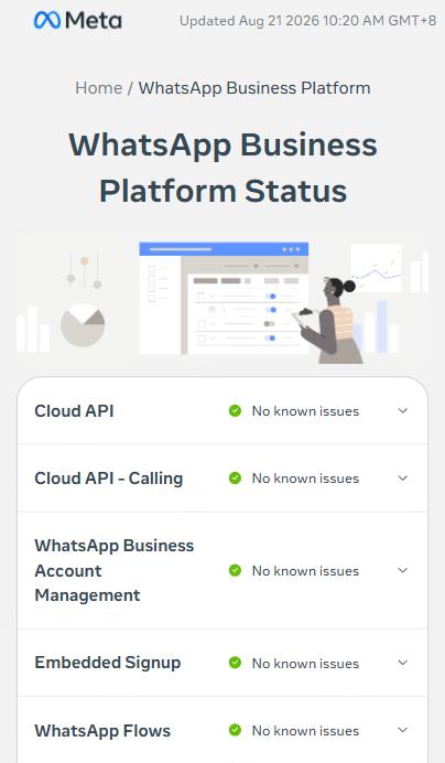 whatsapp service status