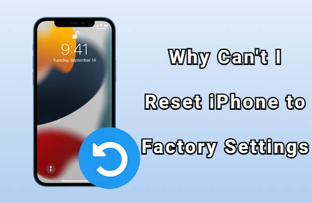 why cant i reset iphone to factory settings