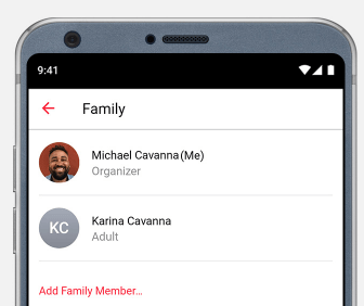 add family member for apple music on android device