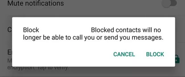 block contacts on WhatsApp