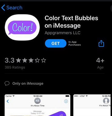 Color Text Bubbles App