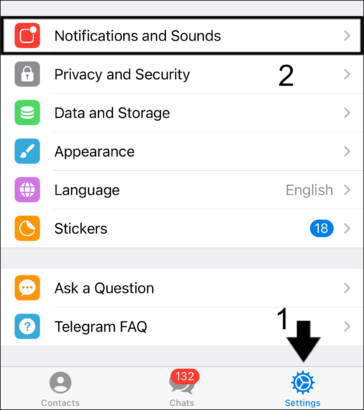 enable Telegram Notifications Settings