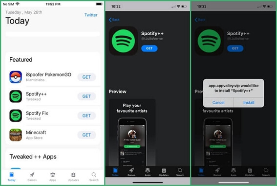 reinstall the Spotify App on iPhone