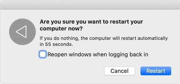 restart macbook