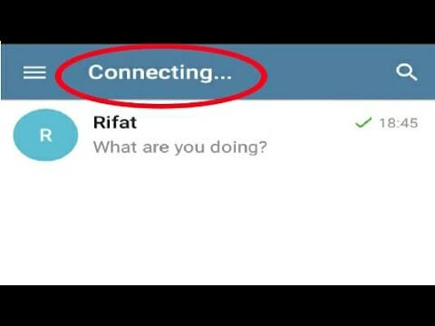 Telegram stuck on connecting