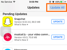 Update all Apps on iPhone