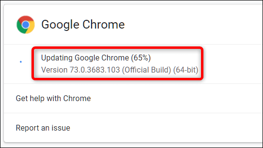 Update Google Chrome 