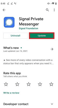 Update Signal on Android phone