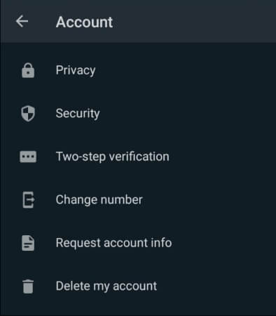 whatsapp privacy setting