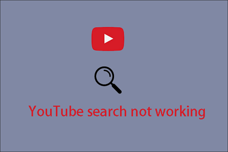 YouTube search not working