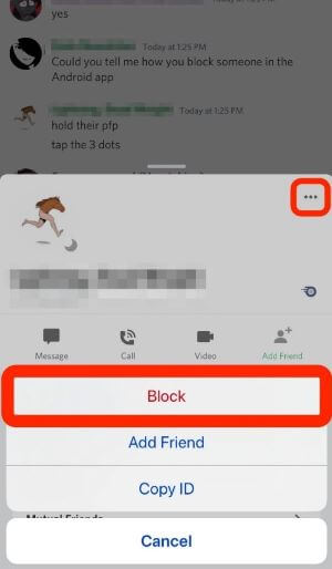 how to block someone on line