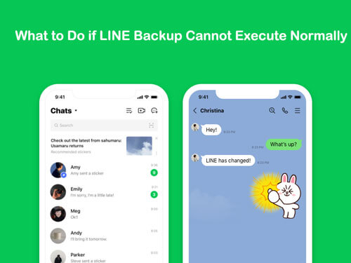 line cannot backup