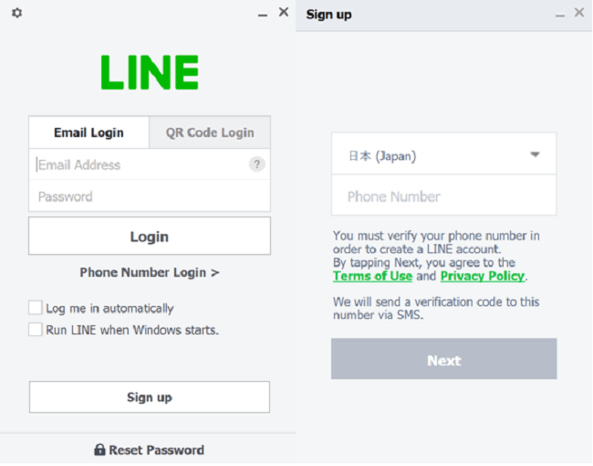 line email account