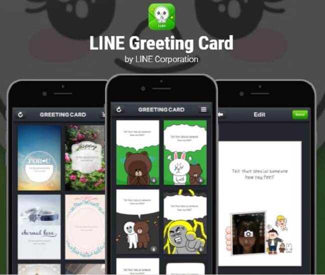 line greeting card download