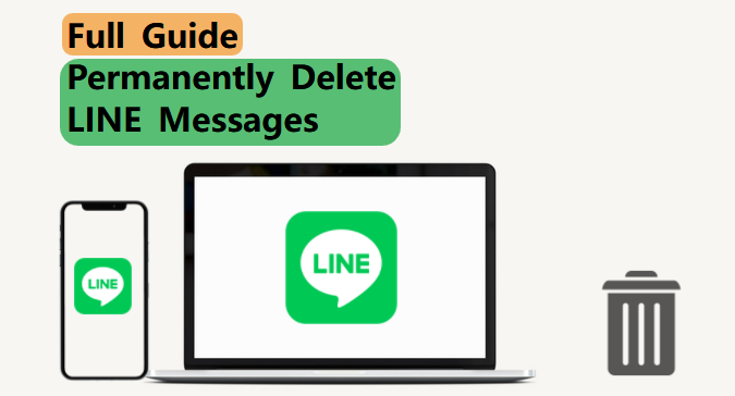 permanently delete line messages