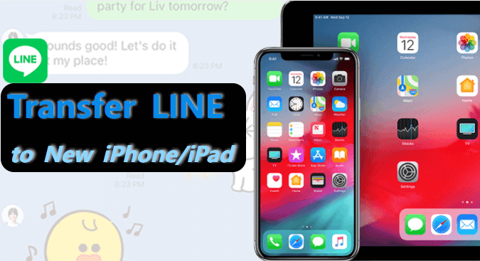 transfer line to new iphone and ipad