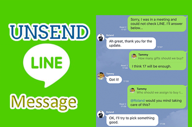 unsend line message