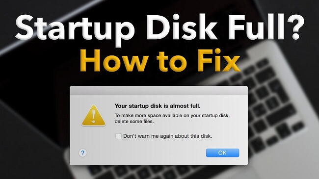 fix startup disk full problem