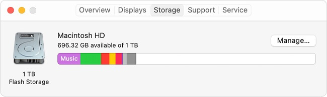 startup disk details