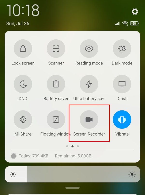 android screen recording