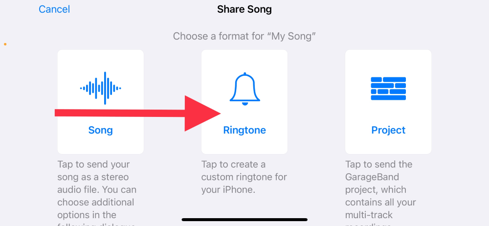 click ringtone