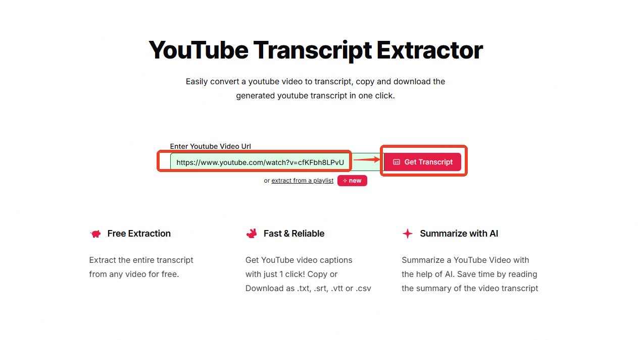 download youtube caption with youtube transript