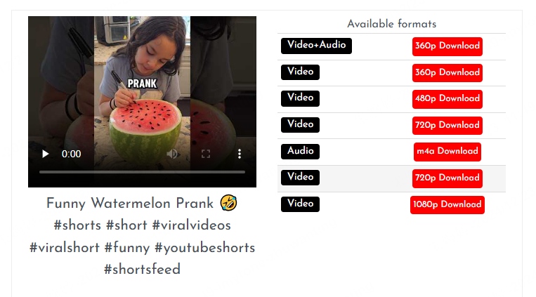 download youtube shorts online