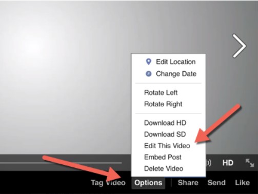 edit facebook video after posting