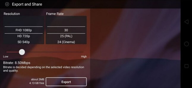 export-the-video