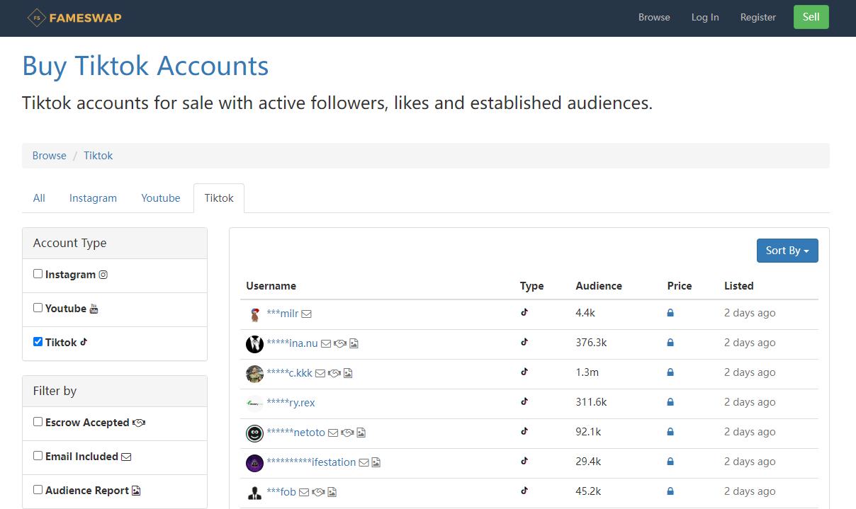 Buy & Sell TikTok Account – TikTok Account Marketplace 2023