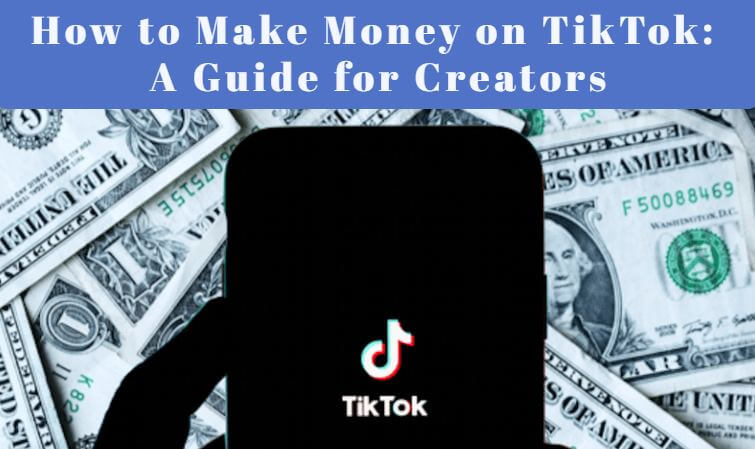 how to get money from tiktok