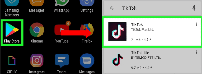 how to update tiktok on android