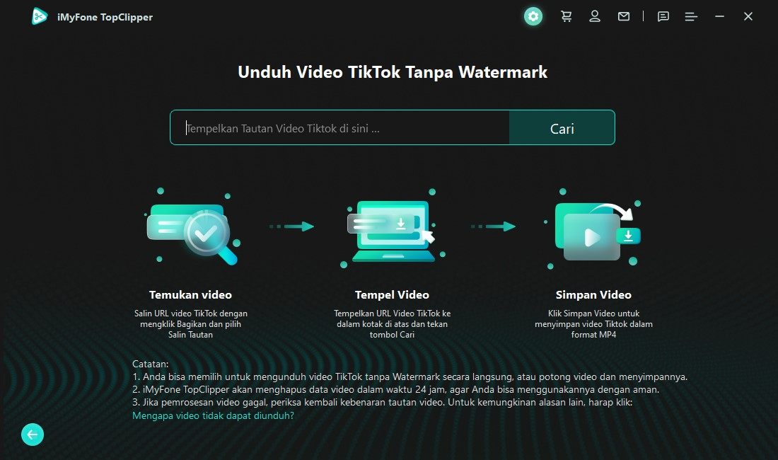 unduh video tiktok without tanda air