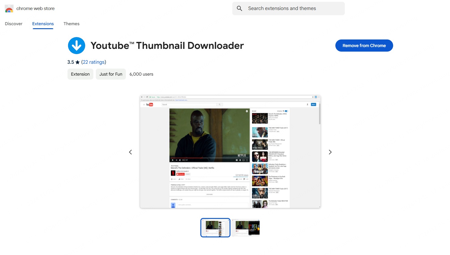 youtube thumbnail downloader extension