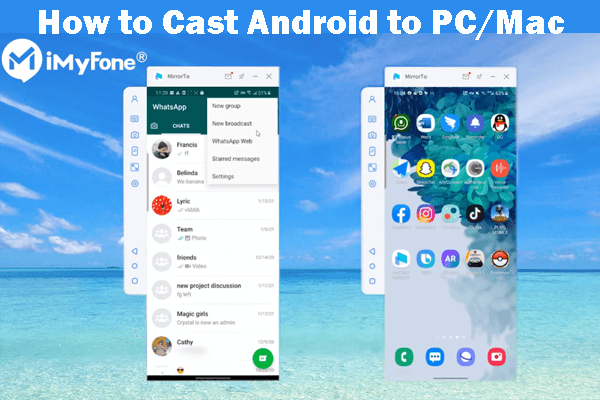 cast android to pc mac