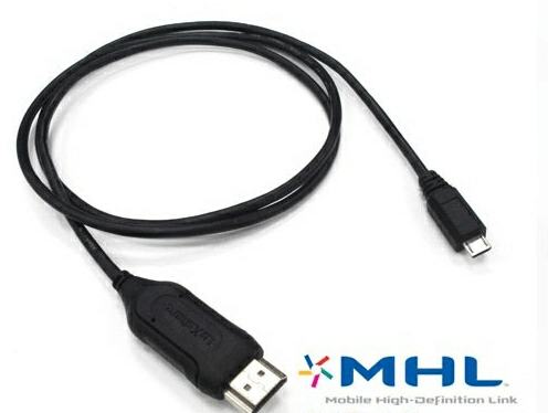 a micro usb to passive mhl cable